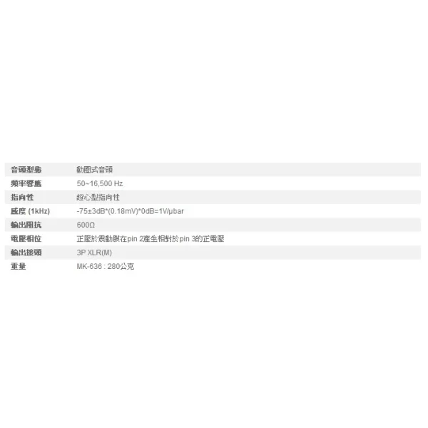 【 大林電子 】 ★ 買再贈麥克風套 ★ JTS 專業舞台 有線麥克風 MK-636K