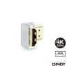 9351c31c76930eb0c9759c57ea62d24d 【 大林電子 】 LINDY 林帝 CROMO HDMI2.0 A公 To A母 轉向頭 垂直向下90度旋轉 41505