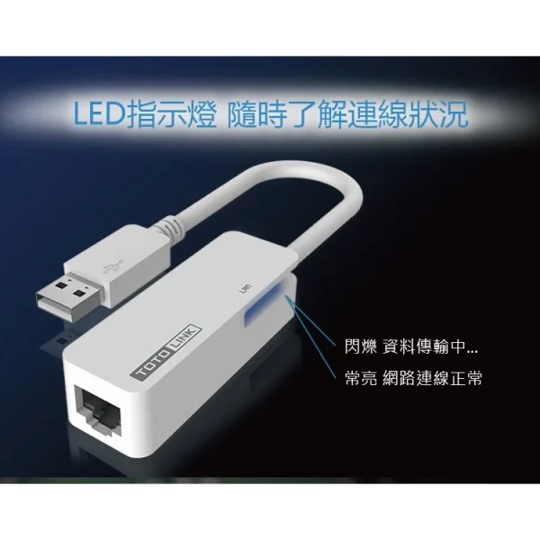 【 大林電子 】 TOTOLINK USB2.0 轉 RJ45 U100 網路卡