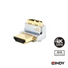 e851ca70d3aed7d898529b32c98a3f4d 【 大林電子 】 LINDY 林帝 CROMO HDMI2.0 A公 To A母 轉向頭 垂直向上90度旋轉 41506