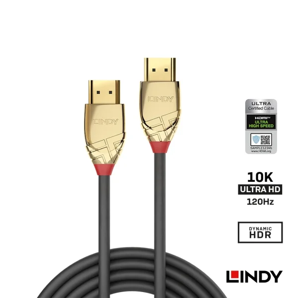 sg-11134201-23010-ootk1pr1i4lvd1 【 大林電子 】LINDY GOLD LINE HDMI 2.1(TYPE-A) 公 TO 公 傳輸線 5M 37604