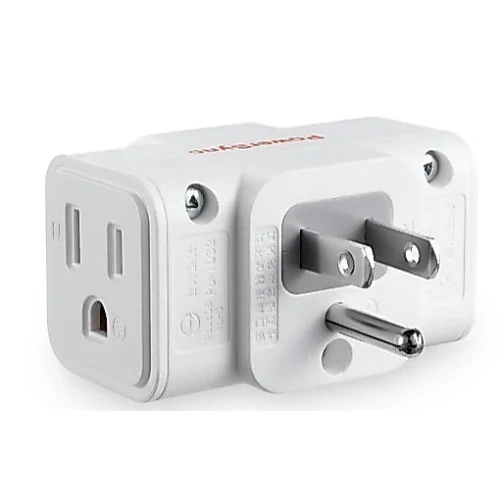 【 大林電子 】PowerSync 群加 TC3303N9 3P轉3P 三插壁插(白) 轉接 擴充插座