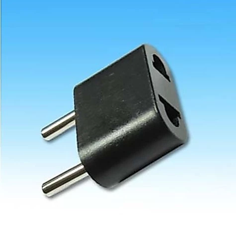 【 大林電子 】扁轉圓 4.8mm 粗圓腳 德國 法國 韓國 越南 適用 轉接頭