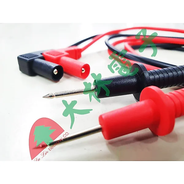【 大林電子 】 電表測棒 電錶測棒 香蕉頭L型高級數字電表表棒 P/665L