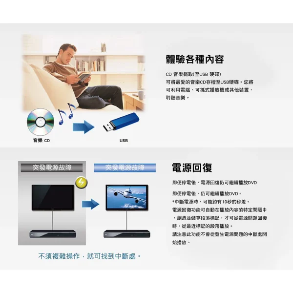 tw-11134207-23010-riz90qr7ixmv15 【 大林電子 】 PANASONIC 國際牌 HDMI高畫質DVD播放器 DVD-S700