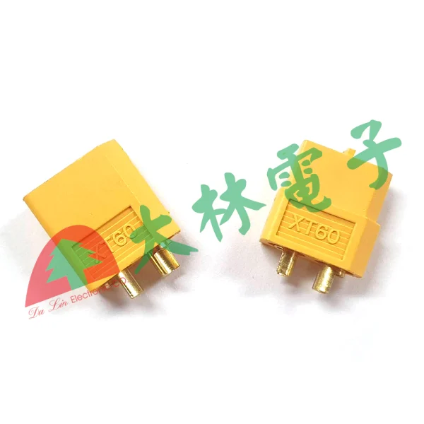 【 大林電子 】★ 電子材料 ★ HQT 海闊提 航空接頭 公+母電源接線組 XT60 30A/500V 瞬間電流60A