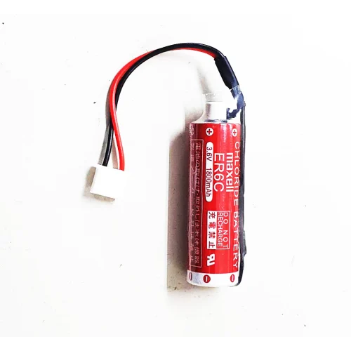 tw-11134207-7qul2-lgoxexpbizho03 【 大林電子 】 MAXELL 鋰電池+白色線頭 ER6C-T7 3.6V 1600mAh