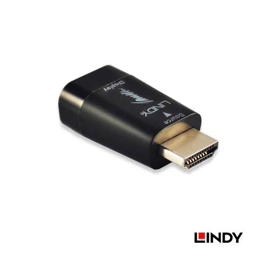 tw-11134207-7qul3-lkep87kjayl2a7 【 大林電子 】 LINDY 林帝 HDMI轉VGA視訊轉換器 38194 HDMI A公 TO VGA母 迷你轉換頭