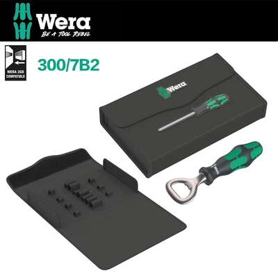 【 大林電子 】 ★ 送開瓶器 ★ 德國 WERA 起子用帆布收納包 300/7B2 魔鬼氈式