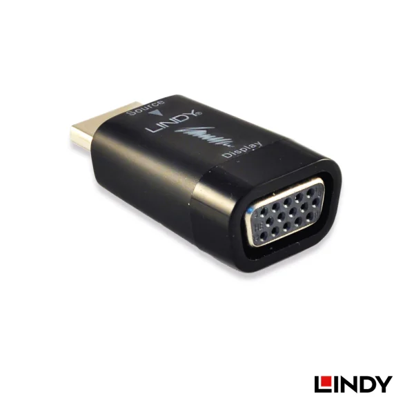 【 大林電子 】 LINDY 林帝 HDMI轉VGA視訊轉換器 38194 HDMI A公 TO VGA母 迷你轉換頭