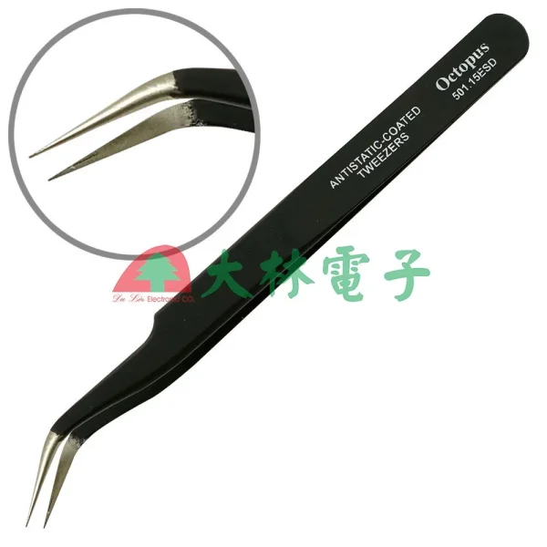【 大林電子 】Octopus 501系列防靜電精密鑷子