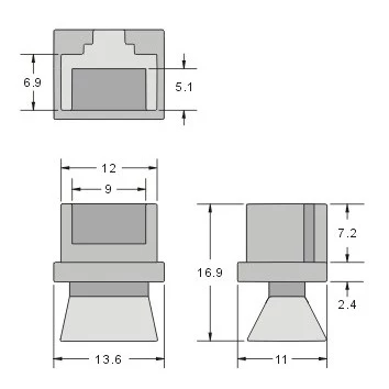 【 大林電子 】RJ45插座防塵塞頭 單顆裝