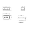 【 大林電子 】VGA母座防塵蓋 單入裝