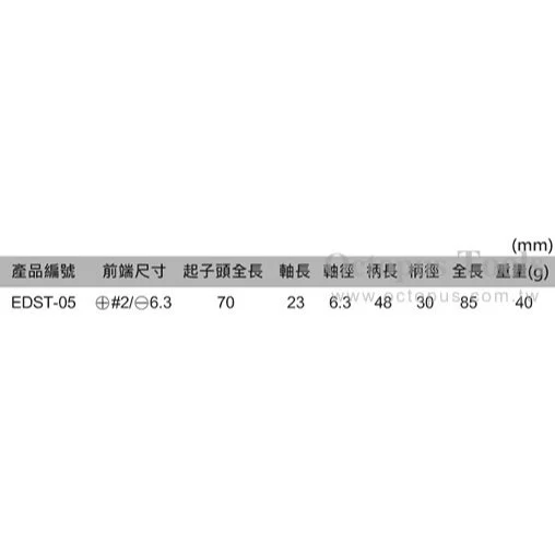 【 大林電子 】Octopus DST-05 Engineer替換式膠柄起子6.3mm/2#