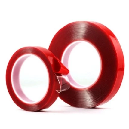 【 大林電子 】強力無痕防水雙面膠 紅膜透明雙面膠帶 無痕萬能膠貼 超透明果凍膠條 無殘膠超黏膠