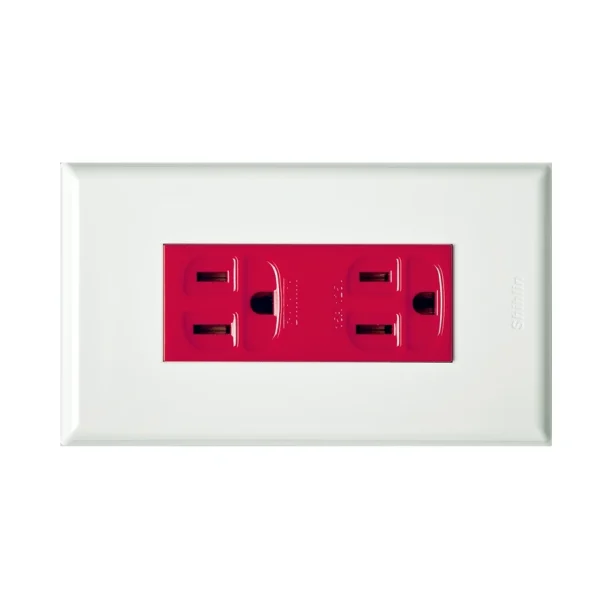 【 大林電子 】 士林電機 緊急用 2.0 or 5.5mm/鎖線式 3P插座開蓋板 R2-10G2R