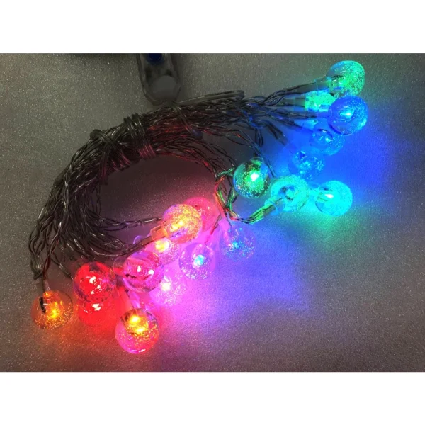 【 大林電子 】 海闊提 彩色雪花燈 聖誕燈飾 萬聖燈飾 USB供電 含控制器 多種閃色模式 A0910RGBY