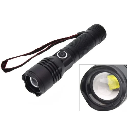 tw-11134207-7r98r-lvljlw1dfdb957 【 大林電子 】鷹眼 凸透鏡 強光手電筒 四核高亮燈芯 755流明 Type-C充電 電池另購