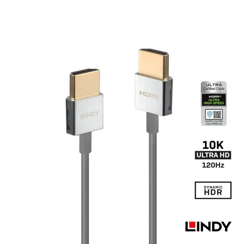 【 大林電子 】 LINDY 林帝 CROMO HDMI 2.1 TYPE-A 公 TO 公 極細傳輸線 0.5M/1M