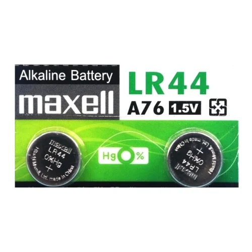 tw-11134207-7r98s-lt64bu7j44wi25 【 大林電子 】 MAXELL 鹼性電池 1.5V鹼性鈕扣電池 LR44 (2入)