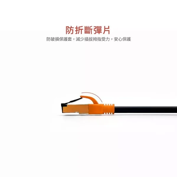 【 大林電子 】SOODATEK CAT.8 FFTP 雙遮蔽超高速網路線10米/SLAN8-PC1000BL