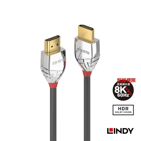 【 大林電子 】 LINDY 林帝 CROMO HDMI 2.0(Type-A) 公 to 公 傳輸線 1M 37871