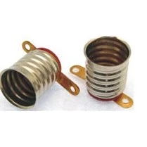 【 大林電子 】E10燈座銅殼 燈泡燈座 3入裝