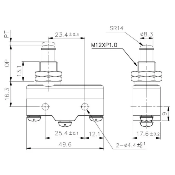 【 大林電子 】天得 TEND 微動開關 TM-1307 TM1307 限動開關