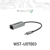 【 大林電子 】 WAVESPLITTER 威世波 TYPE-CtoRJ45千兆網路轉接器15cm WST-UOT003