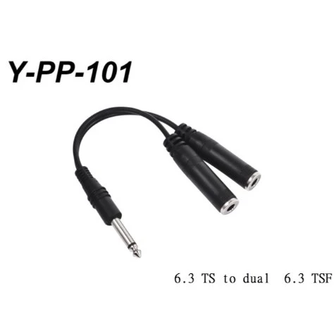 tw-11134207-7r98u-lzj4rfb5xvz24a Stander Y-PP-101 單聲道 6.3mm 公頭轉(兩個) 6.3mm 母頭音源訊號分接線