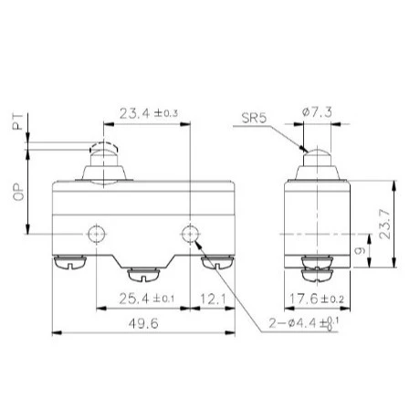 【 大林電子 】天得 TEND 微動開關 TM-1306 TM1306 限動開關