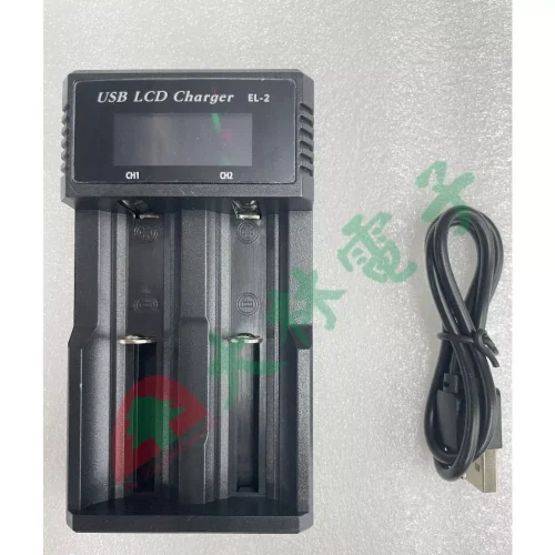 【 大林電子 】LONG PING LCD 顯示雙槽電池充電器 電量顯示 過充保護 BCL-360