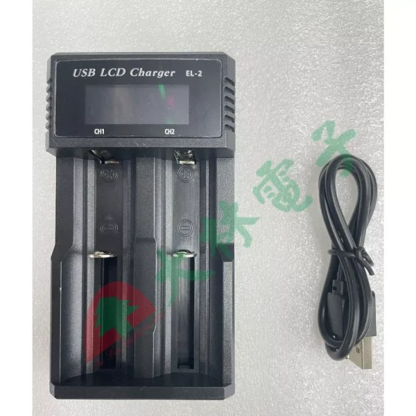 【 大林電子 】LONG PING LCD 顯示雙槽電池充電器 電量顯示 過充保護 BCL-360