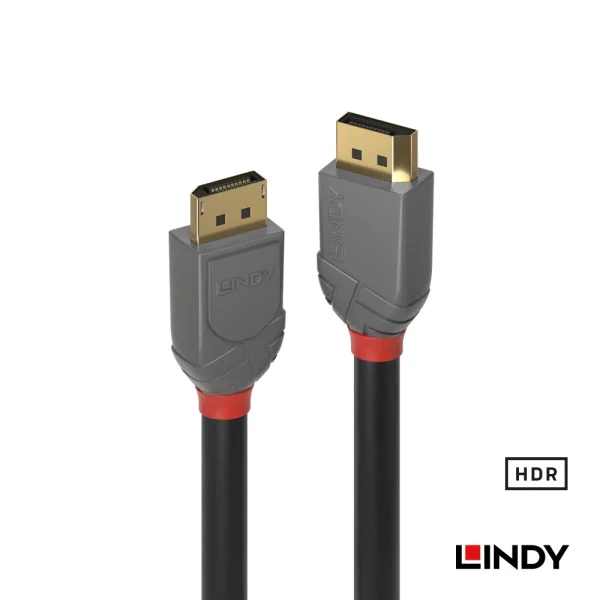 tw-11134207-7r98v-m02srjdqbsnnea 【 大林電子 】 LINDY 林帝 ANTHRA LINE DisplayPort 1.4版 公 to 公 傳輸線 1M