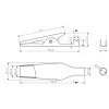 【 大林電子 】小型/中型/大型/鱷魚夾/電源夾/電瓶夾/測試夾/電源夾 (2入裝)