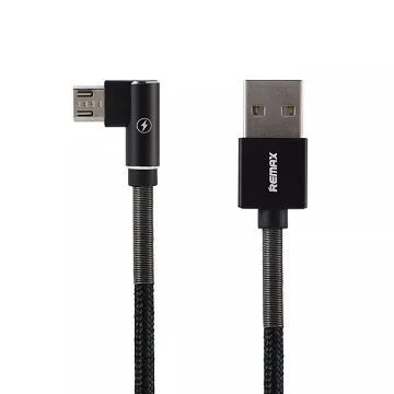 tw-11134207-7r98x-m08hi07c0o2v8c 【 大林電子 】 REMAX 遊俠數據線 USB TO MICRO USB傳輸充電線 L頭 1M RC-119M-TA