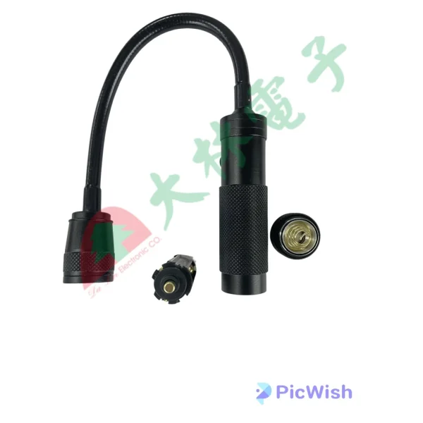 【 大林電子 】LED 工作維修燈工作燈 磁吸軟管變焦 手電筒 T6 360度轉動 18650 電池另購
