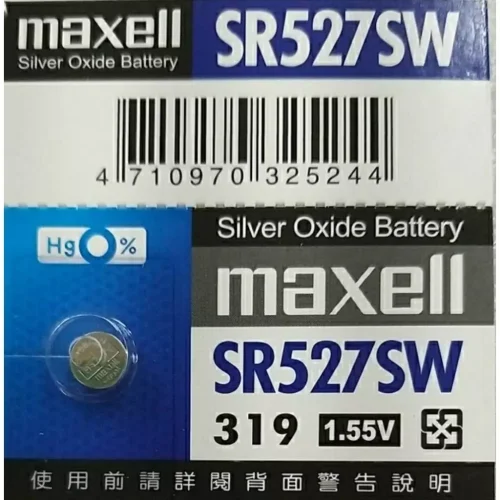 tw-11134207-7r98y-lvzjasvrrzfqc8 【 大林電子 】MAXELL 日本製 水銀電池 電池 鈕扣電池 SR527SW 單顆裝