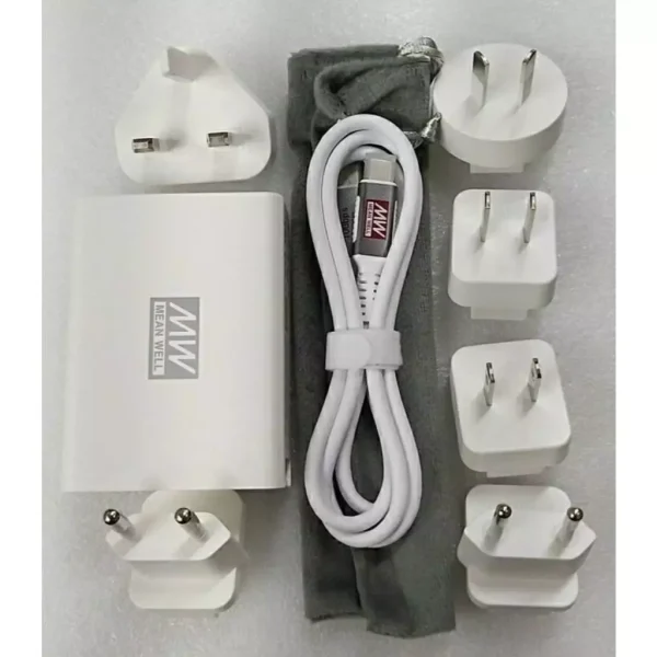 【 大林電子 】明緯 100W PD快充 氮化鎵 筆電充電器 快充頭 NGE100 含TypeC 快充線 旅行轉接插頭