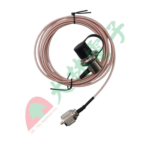 【 大林電子 】無線電用1.5D銀線訊號線(M公-L型M座)