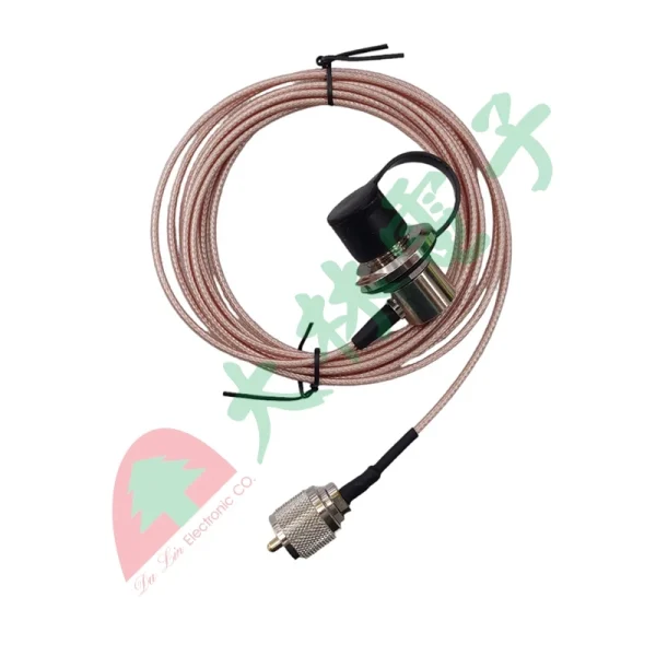 【 大林電子 】無線電用1.5D銀線訊號線(M公-L型M座)
