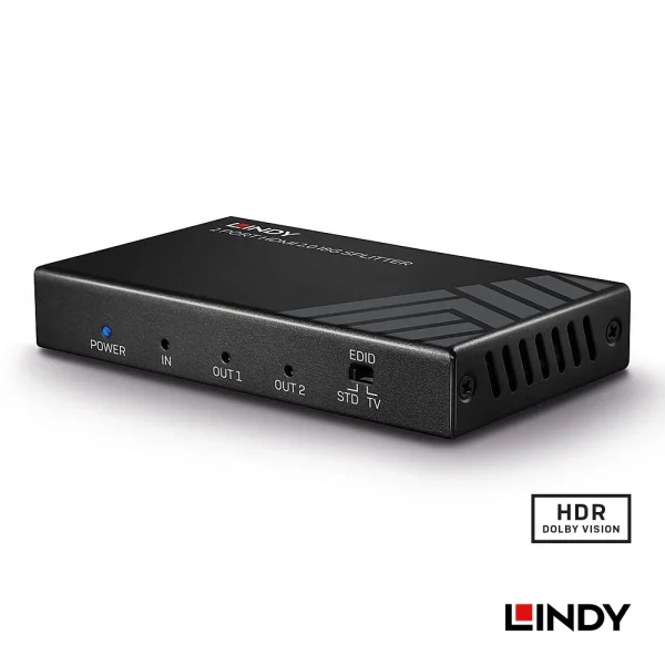 tw-11134207-7r98z-lvub6n40954gf7 【 大林電子 】 LINDY 林帝 HDMI2.0 UHD 18G 4K@60HZ 一進二出影像分配器 38235