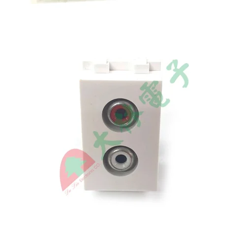 【 大林電子 】 ★ 電子材料 ★ 128型 RCA(紅/白)座 128-RCA