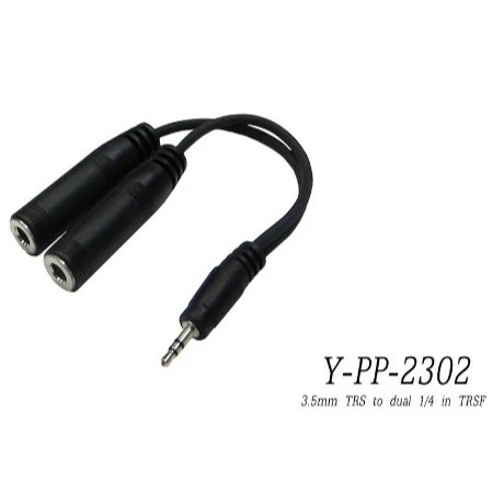 【 大林電子 】STANDER Y-PP-2302 3.5mm雙聲道 TRS 轉 雙3.5mmTRS母 分接線