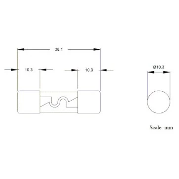 【 大林電子 】AGU 汽車音響用保險絲 玻璃管保險絲 10x38mm