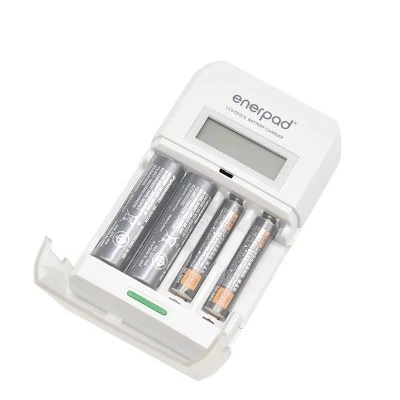 【 大林電子 】enerpad LCD 3號/4號鎳氫電池四顆快速充電器 TG-2800 電量顯示 可放電