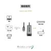 【 大林電子 】 WAVESPLITTER 威世波 TYPE-CtoRJ45千兆網路轉接器15cm WST-UOT003