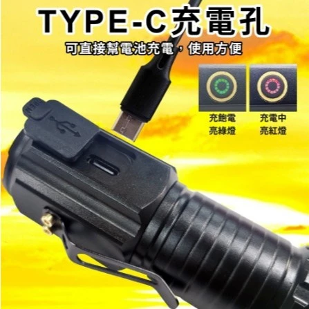 tw-11134207-7r992-lxze1pwxi6gg79 【 大林電子 】明沛 超強光手電筒-P40 35W大功率 1800lm 磁吸 電池可更換 MP3209