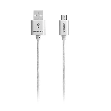 【 大林電子 】 WONDER 旺德 鋁合金編織傳輸充電線 1公尺 顏色隨機 WA-W02UA