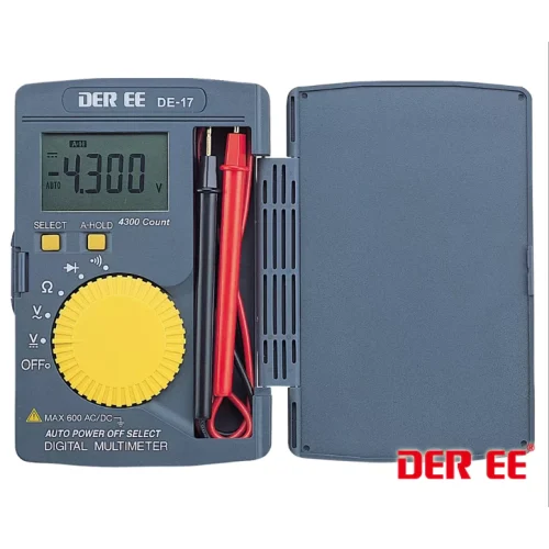 tw-11134207-7rasa-m4ft47vninon12 【 大林電子 】 DER EE 得益 口袋型萬用電錶 名片型電錶 DE-17